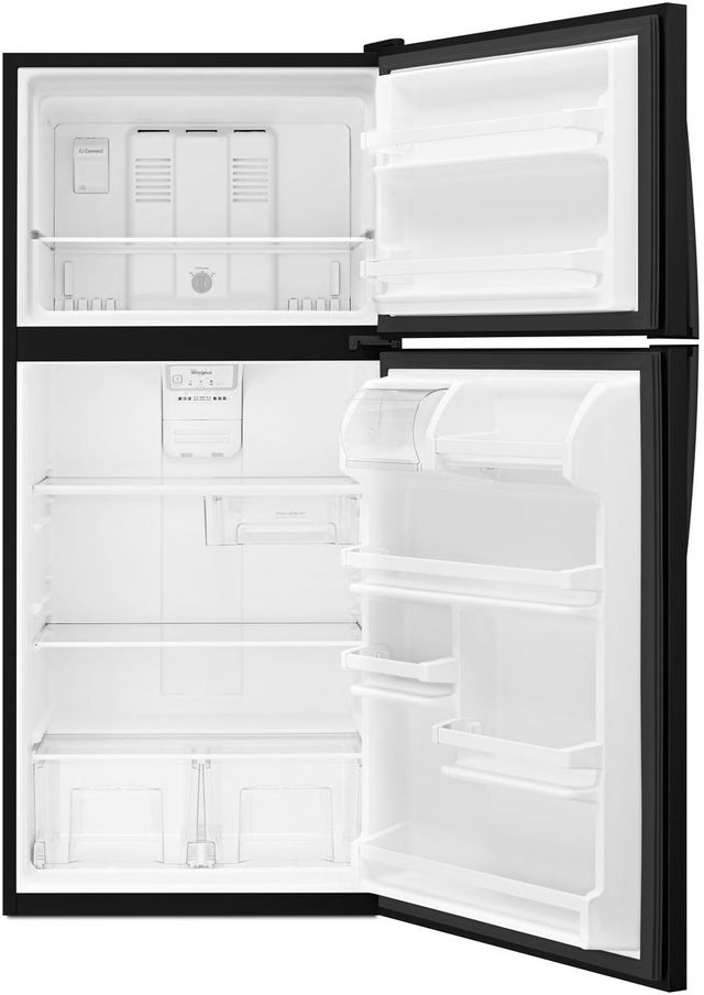 Whirlpool® 18.2 Cu. Ft. Top Freezer Refrigerator-Black 6