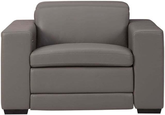 Signature Design by Ashley® Texline Gray Power Recliner with Adjustable Headrest-0