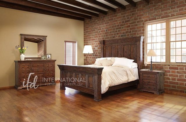 International Furniture Direct Terra 4-Piece Queen Bed Set