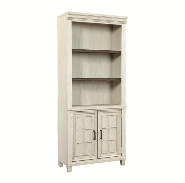 Aspenhome® Caraway Aged Ivory Bookcase Wall-1
