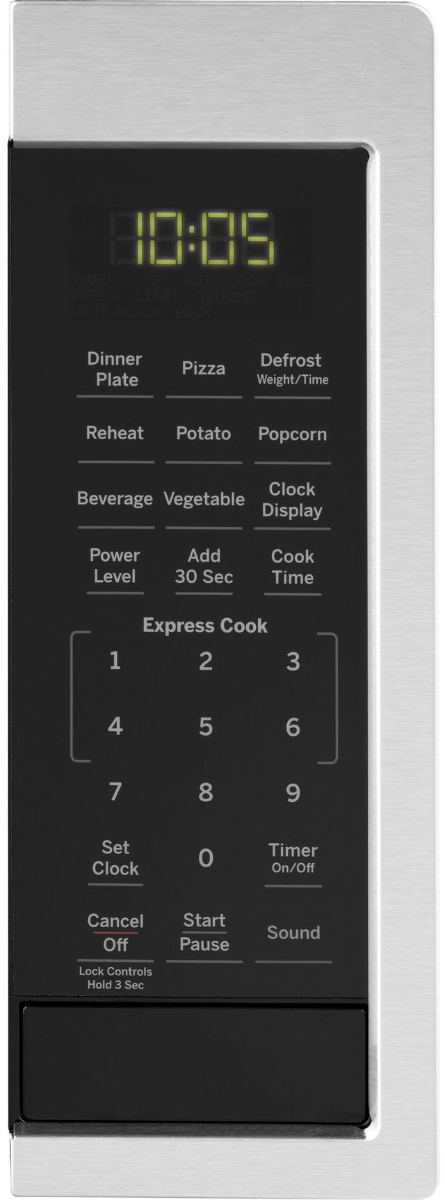 GE® 0.9 Cu. Ft. Stainless Steel Countertop Microwave-JES1095SMSS-1