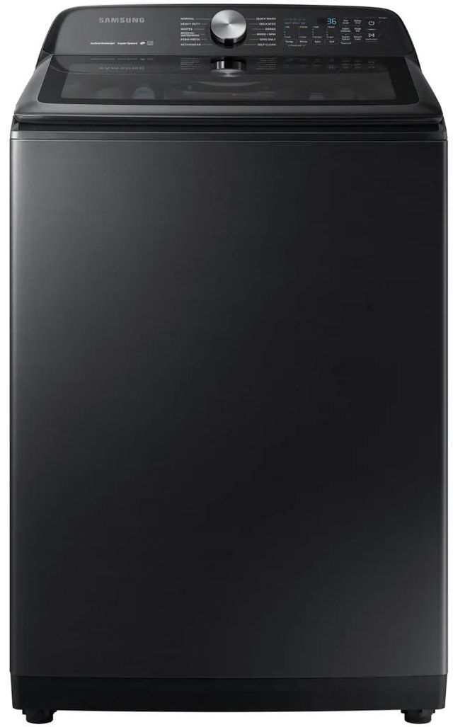 Samsung 5.0 Cu. Ft. Fingerprint Resistant Black Stainless Steel Top Load Washer