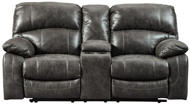 Signature Design by Ashley® Dunwell 3-Piece Steel Living Room Set with Power Reclining Sofa-2