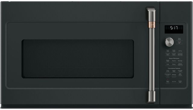 Four à micro-ondes à hotte intégrée de 1,7 pi³ Café™ de 30 po - Noir mat 3