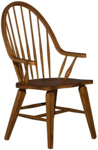 Liberty Furniture Hearthstone Rustic Oak Arm Chair - Set of 2-0