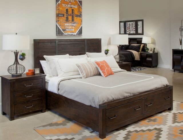 Magnussen Home® Pine Hill Rustic Pine Complete Queen Panel Bed-3