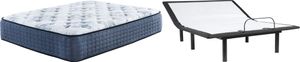 Sierra Sleep® by Ashley® Mt Dana 2-Piece Hybrid Firm and Adjustable Base Queen Mattress Set
