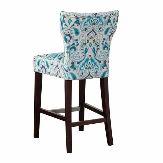 Olliix by Madison Park Blue Avila Tufted Back Counter Stool | Big Sandy ...