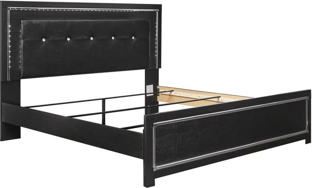 Signature Design by Ashley® Kaydell Black Queen Upholstered Panel Bed-3