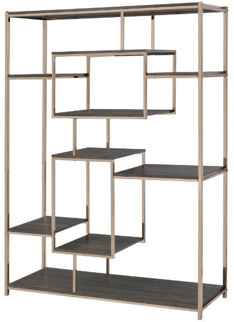 Gray deals oak bookshelf