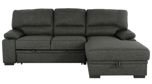 Guiseppe 2-Piece Sofa(pullout-bed) with Right Hand Facing Storage Chaise 0