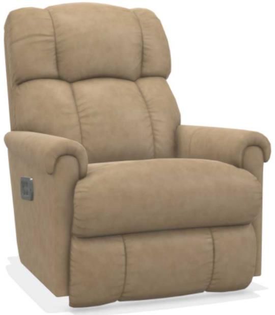 La Z Boy® Pinnacle Dune Leather Power Rocking Recliner With Headrest