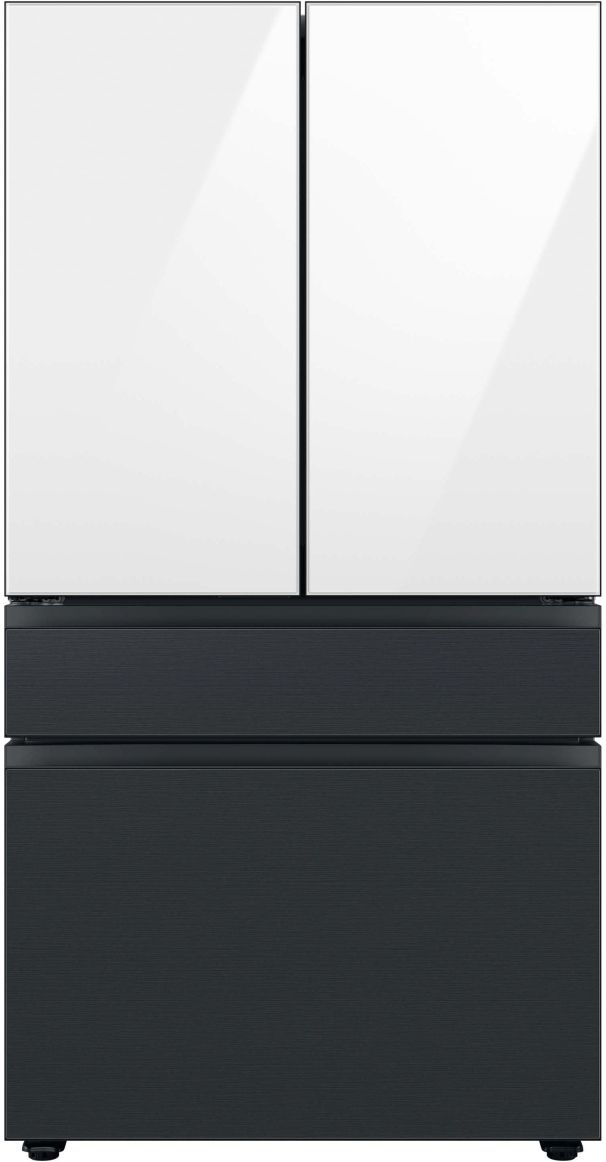 Samsung Bespoke 36" Matte Black Steel French Door Refrigerator Middle Panel 10