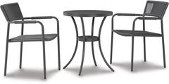 Signature Design by Ashley® Crystal Breeze 3-Piece Gray Table and Chair Set