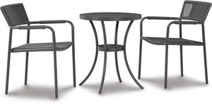 Signature Design by Ashley® Crystal Breeze 3-Piece Gray Table and Chair Set