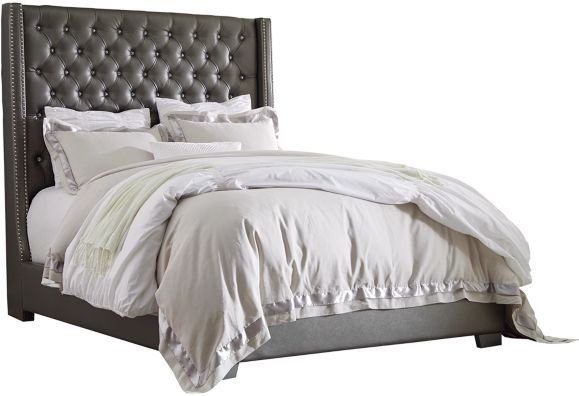 Signature Design by Ashley® Coralayne 2-Piece Gray California King Bed Set-1