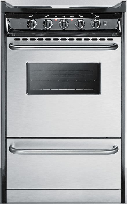 Summit® Professional 20" Stainless Steel Slide in Electric Range