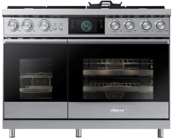 Dacor® Contemporary 48" Stainless Steel Pro Dual-Fuel Steam Range