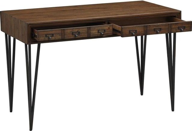 Coast2Coast Home™ Accents by Andy Stein Oxford Black/Distressed Brown Writing Desk/Console Table 4