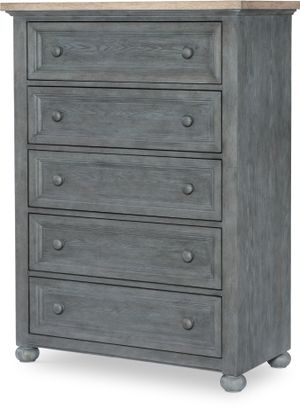 Legacy Kids Teen Cone Mills Distressed Denim Youth Drawer Chest