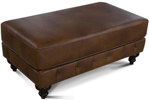 England Furniture Lucy Leather Ottoman