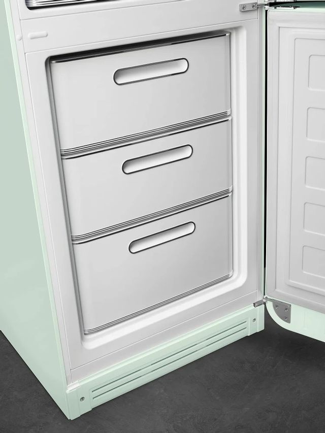 Smeg 50's Retro Style Aesthetic 11.7 Cu. Ft. Pastel Green Bottom Freezer Refrigerator 5