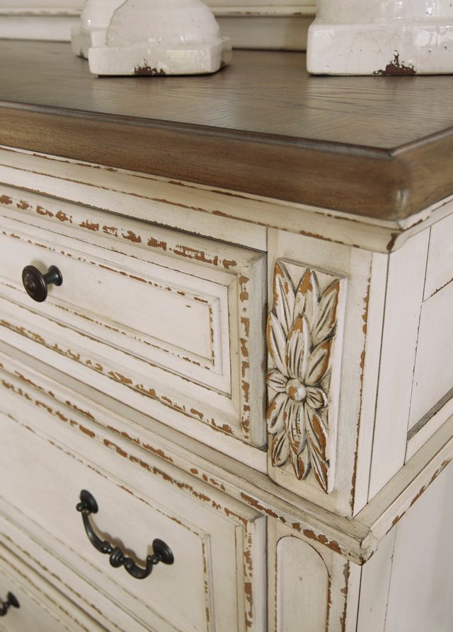 Signature Design by Ashley® Realyn Antiqued Two Tone Dresser 4