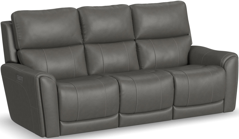 Flexsteel® Carter Power Reclining Sofa With Console And Power Headrests ...