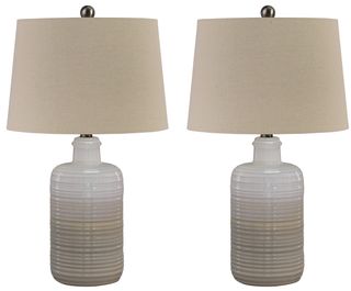 Signature Design by Ashley® Marnina Set of 2 Taupe Table Lamps