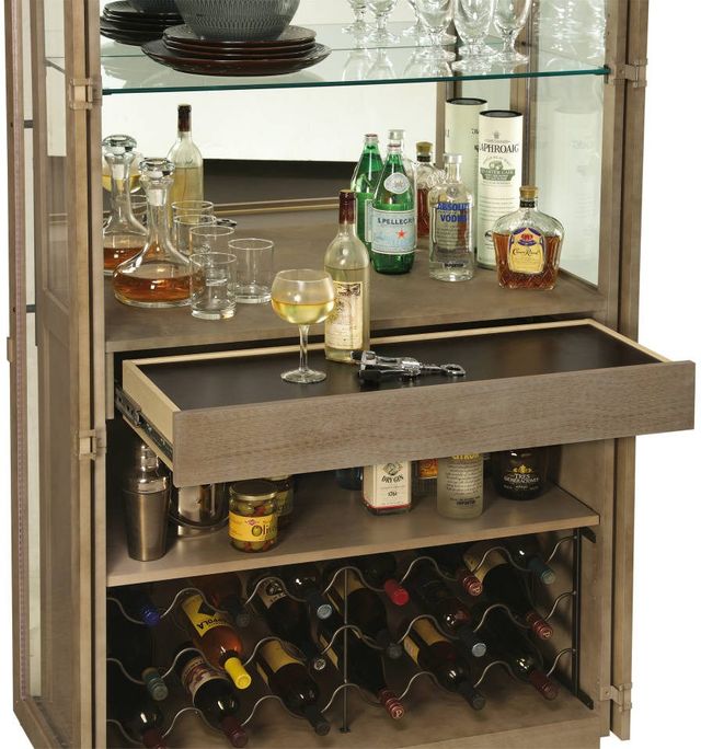 Howard Miller® Chaperone II Aged Natural Wine & Bar Cabinet 3