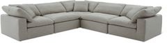 Lux Furniture Gallery 5-Piece Light Pebble Modular Sectional