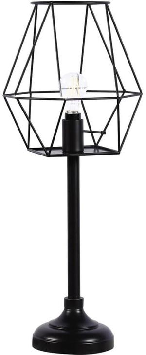Coaster® Black Metal Open Shade Table Lamp