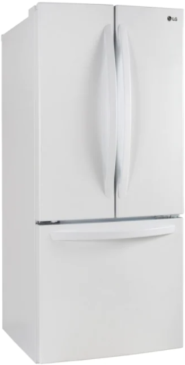 LG 21.8 Cu. Ft. White French Door Refrigerator 2