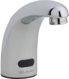 Elkay® Chrome Commercial Electronic Lavatory Battery Powered Deck Mount Faucet