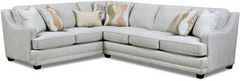 Fusion Furniture Limelight Mineral 2-Piece Grey Sectional
