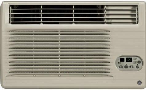 GE 230/208 Volt Built-In Room Air Conditioner-Soft Gray 0