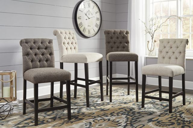 Signature Design by Ashley® Tripton Graphite Upholstered Bar Stool 3