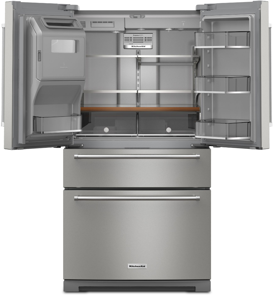 KitchenAid® 36" 26.2 Cu. Ft. PrintShield™ Stainless Steel French Door ...