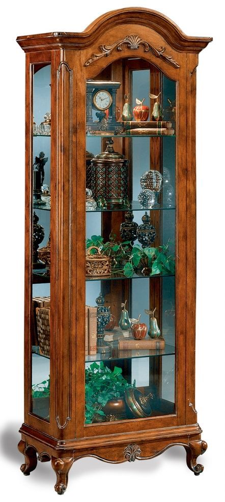 Philip Reinisch Co Charlemagne Collectors Chestnut Curio Cabinet