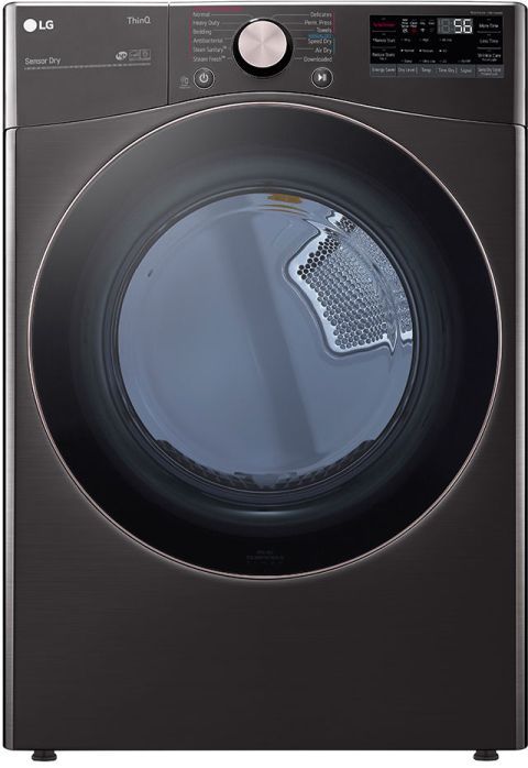 LG Black Stainless Steel Front Load Laundry Pair 18