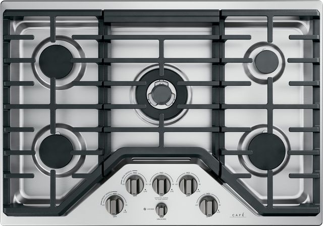 Café™ Brushed Stainless Steel Gas Cooktop Knob Kit 2
