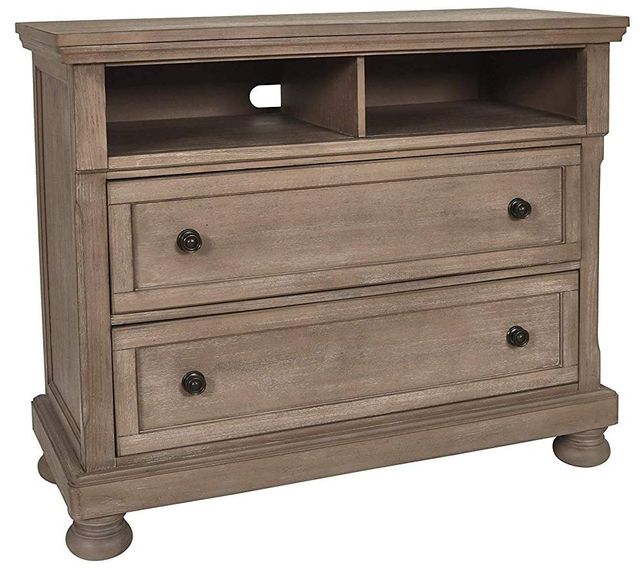 New Classic® Home Furnishings Allegra Pewter Media Console-1