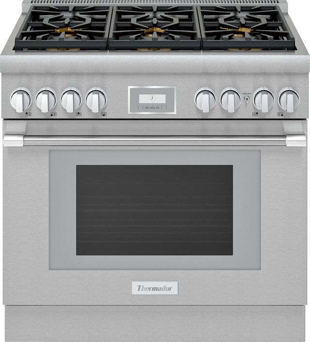 Thermador® Pro Harmony® 36" Stainless Steel Pro Style Dual Fuel Natural Gas Range