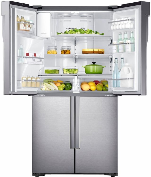 Samsung 23 Cu. Ft. Counter Depth 4-Door Flex™ Refrigerator-Stainless Steel 10