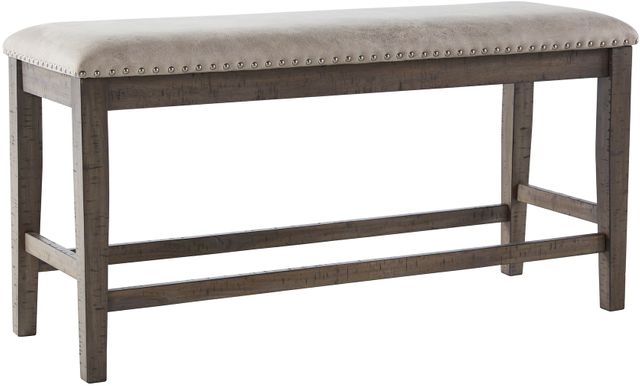 Benchcraft® Johurst Beige/Brown Double Upholstered Bench