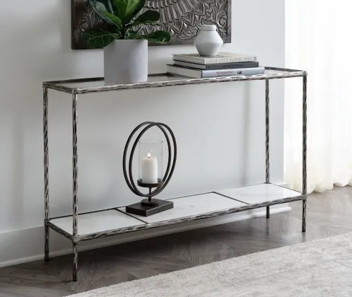 Signature Design by Ashley® Ryandale Antique Pewter Console Sofa Table 5