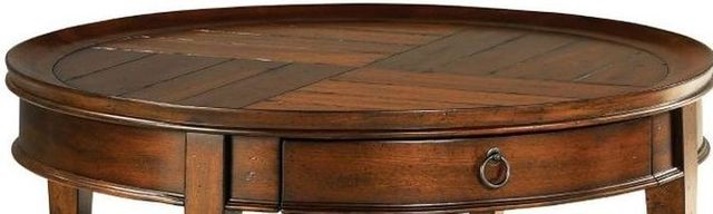 Hammary Sunset Valley Brown Round Cocktail Table-1