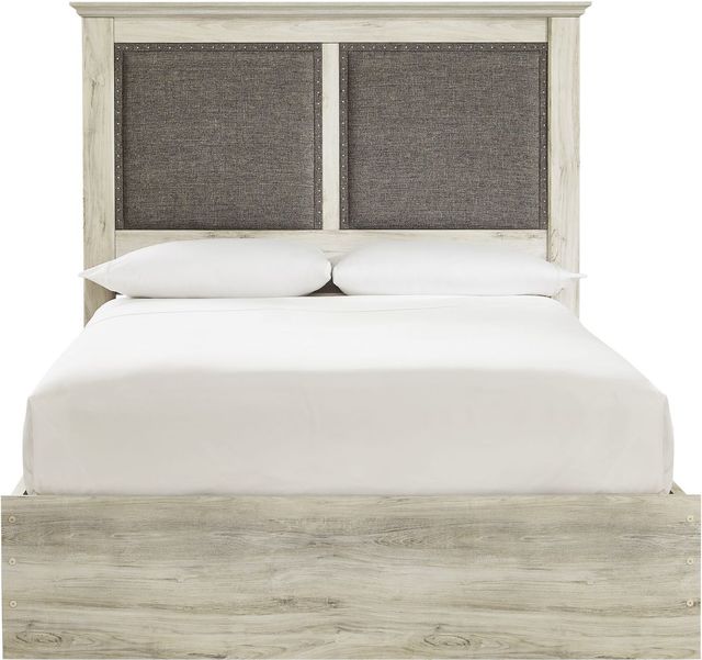 Signature Design by Ashley® Cambeck Whitewash Queen Upholstered Storage Panel Bed-1