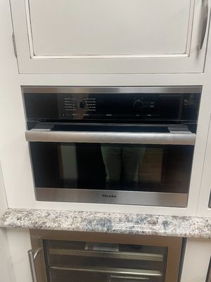 Miele 22.06" Clean Touch Steel Electric Built in Single Wall Oven