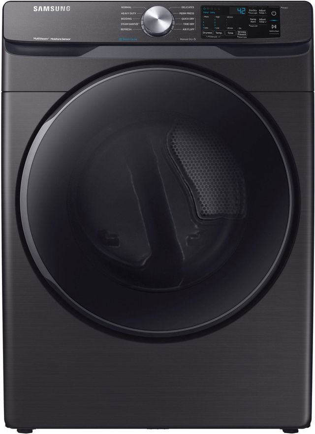 Samsung 7.5 Cu. Ft. Fingerprint Resistant Black Stainless Steel Front Load Gas Dryer 0